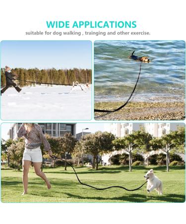 IOKHEIRA 10M Black Waterproof Dog Training Lead | Sturdy Hand Loop | for Large Medium Small Dogs - Buy Online on GoSupps.com