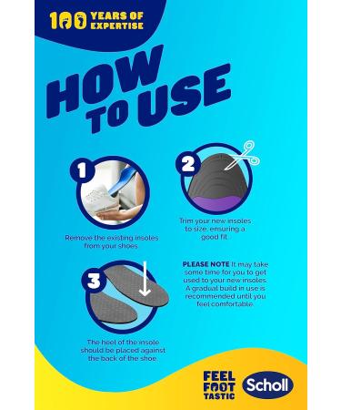 Scholl Plantar Fasciitis Pain Relief Orthotics Insole - Small (Sizes 4.5-6.5) - Buy Online on GoSupps.com