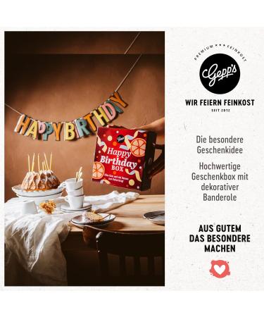 Gepp s Delicatessen Happy Birthday Gift Basket | Premium Italian Pasta Chocolates & More | Perfect Gift Idea for Him & Her - Buy Online on GoSupps.com
