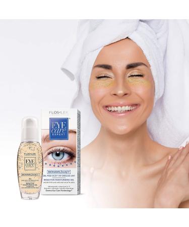 Floslek Organic Moisture Gel for Eye Bags & Mouth Area | 30ml | Hydrate Tighten & Smooth Delicate Skin | Suitable for All Ages | International Shipping - Buy Online on GoSupps.com