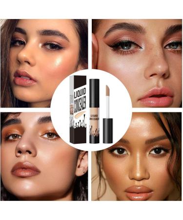 Veeteah Liquid Concealer Blemish Concealer Lightweight Moisturizing Concealer Eye Primer Lasting Liquid Foundation Foundation for Dark Circles - Buy Online on GoSupps.com