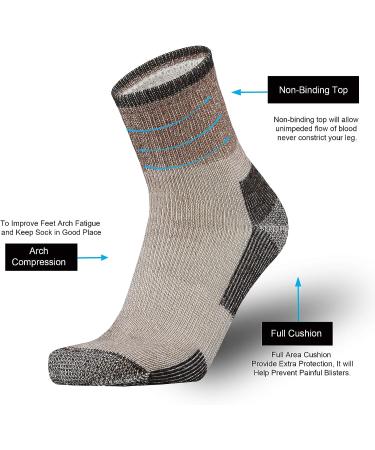 ONKE Merino Wool Low Cut Men's Socks - Outdoor Hiking Trail Running Quarter | Moisture Control, Breathable & Warm - Camelcoffee, Size 10-13 - Buy Online on GoSupps.com