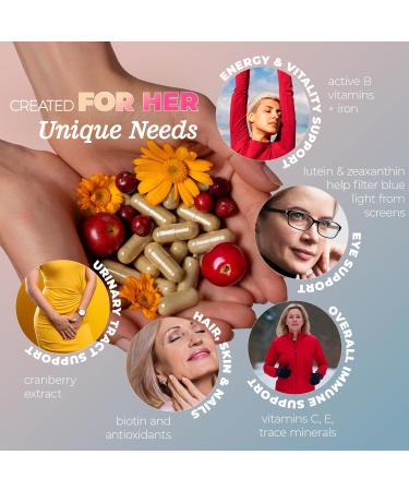 LIVEGOOD Bio-Active Complete Multivitamin for Women with Iron Daily Women s Multi with 24 Essential Vitamins and Minerals for Energy Immunity and Bone Support Complete Formula (60 Capsules) - Buy Online on GoSupps.com