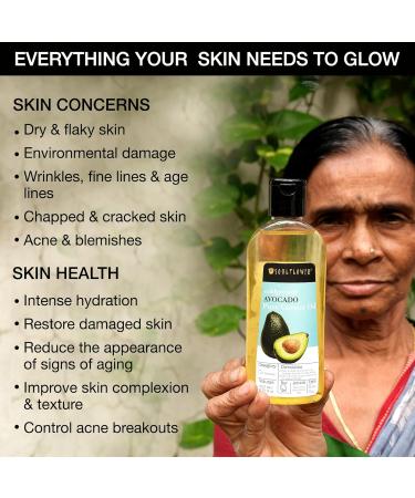 Soulflower Avocado Oil 6.77 Fl Oz - Coldpressed Hair & Skin Moisturizer, Vegan & Cruelty-Free - Paraben, Silicone & Sulfate-Free Formula - 100% Pure Avocado - Shop Now! - Buy Online on GoSupps.com