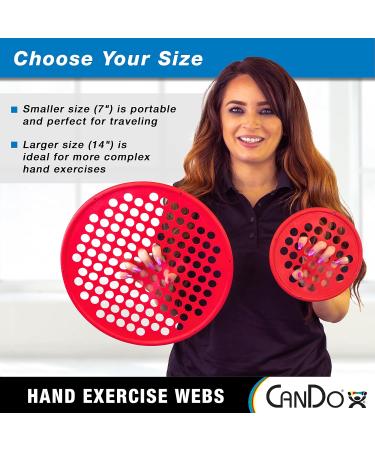 CanDo Power-Web - Hand Grip Trainer CanDo Hand strengthener diameter 35.6 cm red (light) Red Light - Buy Online on GoSupps.com