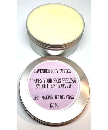 BFC Body Butter Lavender Scented 150ML Silver Tin - Made with Mango Butter Shea Butter Sweet Almond Carrier Oil and pure Lavender Essential Oil. - Buy Online on GoSupps.com