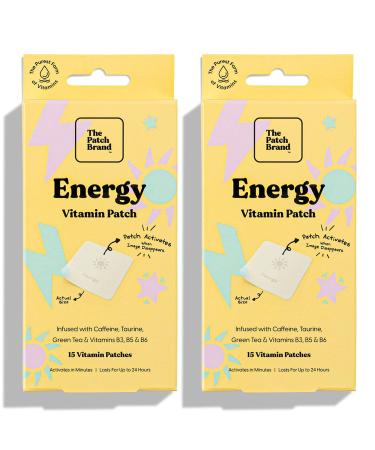 The Patch Brand Vitamin Energy Patches - Powerful Wellness Vitamins You Can Wear - 2 Count (30 Patches) - Buy Online on GoSupps.com