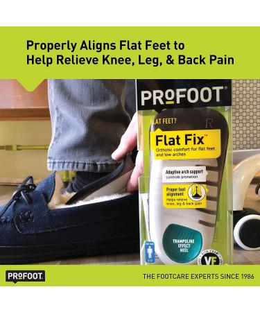 PROFOOT Flat Fix Orthotic Men's Insoles - Support for Flat Feet & Low Arches - Buy Online on GoSupps.com