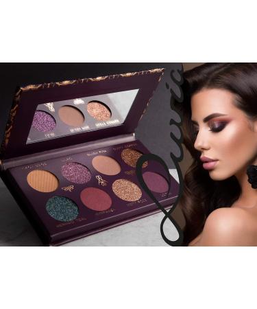 Luvia Eyeshadow Palette | Vegan Mystic Lagoon - Matt & Glitter Shades | Sustainable Microplastic & Fragrance-Free Cosmetics - Buy Online on GoSupps.com