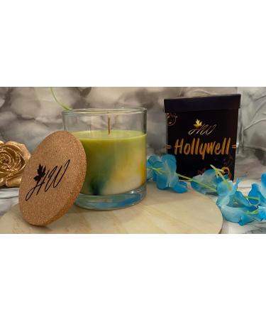 Hand-Poured Scented Marble Candle - Long-Lasting 60 Hour Burn for Weddings Dinners and Home Decor - Elegant Blue D cor Piece - Buy Online on GoSupps.com