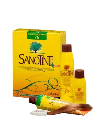 SANOTINT Hair Color Sensitive "Light" No. 76 "Golden Blonde Copper" (0.12 L) - Buy Online on GoSupps.com