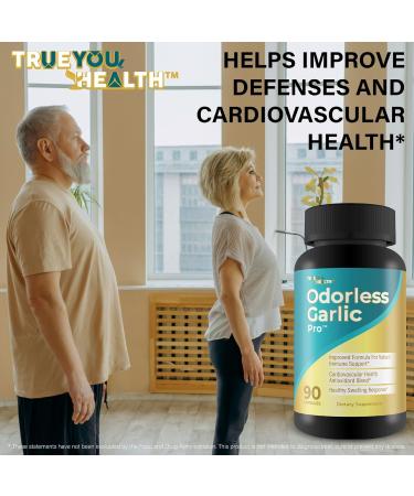 Odorless Garlic Pro - Our Best Odorless Garlic Capsules - Our Best Immune Support Supplement - Vitamin C Zinc Garlic Vitamin D Turmeric Ginger - Immune Supplement - Odourless Garlic Supplements - Buy Online on GoSupps.com