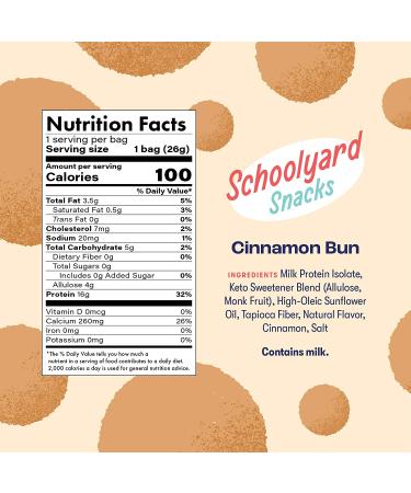 Low Carb Keto Cereal - Cinnamon Bun | High Protein, Gluten-Free Breakfast | 12 Pack â€“ 100 Calorie Snack - Buy Online on GoSupps.com