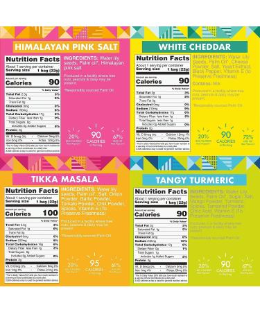 Taali Variety Pack Water Lily Pops (10-Pack) - 4 Flavors, Himalayan Pink Salt! | Protein-Rich Roasted Snack, Non-GMO | 0.8 oz Bags 4-Flavor Variety, 10-Pack - Buy Online on GoSupps.com