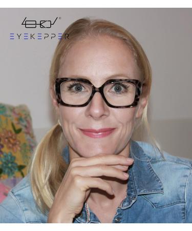 Eyekepper 4 Pack Oversized Square Reading Glasses for Women +2.50 | Stylish & Comfortable Eyewear - Buy Online on GoSupps.com
