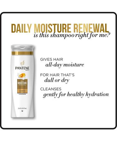 Pantene Pro-V Daily Moisture Renewal Shampoo 20.1 fl oz - Hydrating Hair Wash - Buy Online on GoSupps.com