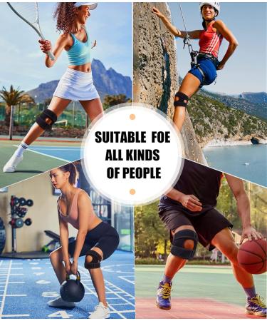 Adjustable Knee Brace 2 Pack for Arthritis Pain Relief - Patella Compression Sleeve for ACL MCL Injury Recovery - Support for Men and Women - Small (1 Pair) - Buy Online on GoSupps.com