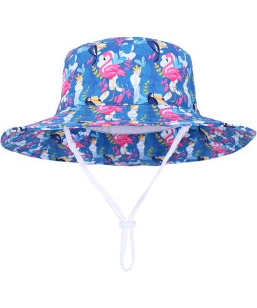 LANGZHEN Beach Sun Protection Hat for Baby Girls - Navy, 1-2 Years - Buy Online on GoSupps.com