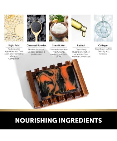 VALITIC Charcoal Kojic Acid Turmeric Black Soap Bar - Dark Spot Remover for Face & Body - 2 Pack | International Shipping - Buy Online on GoSupps.com