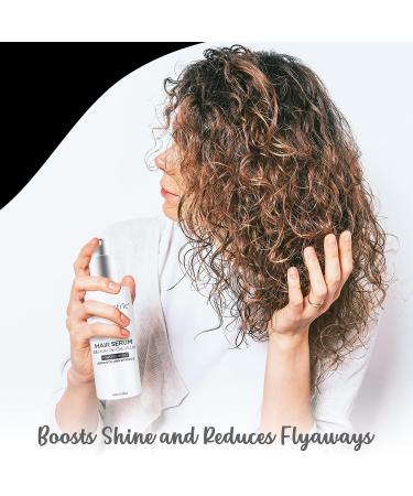 Evalectric Argan Oil Hair Serum - Vitamin E Anti-Frizz Hair Serum for Straightening & Shine - 2 Fl Oz - Buy Online on GoSupps.com