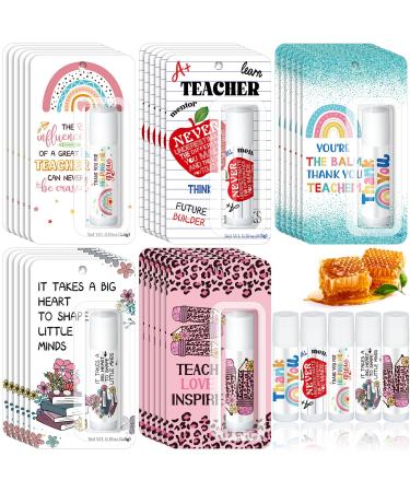 30 Pack Teacher Employee Appreciation Gift Bulk Lip Balm Employee Staff Appreciation Teacher Staff Team Thank You Gift Bulk Honey Flavor Balm Inspirational Party Favors for Women Men (Classic) Classic 30