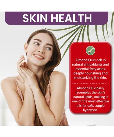 Dr Joe Lab Sweet Almond Oil for Hair Sweet Almond Oil for Skin Body Nails Pure Natural Cold Pressed Unrefined Extra Virgin Moisturizes & Nourishes - 32 Fl Oz - Packaging May Vary - Buy Online on GoSupps.com