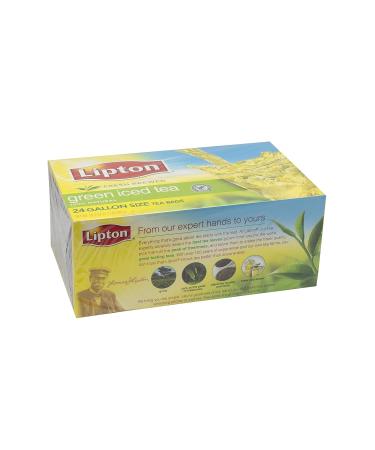 Lipton Green Iced Tea Bags Unsweetened - Rainforest Alliance Certified - 1 Gallon, 2x24 Count Packs - Buy Online on GoSupps.com