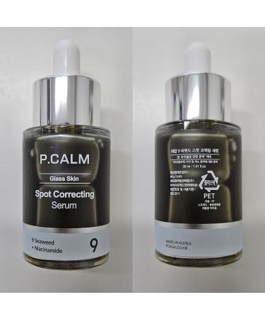 P.CALM Spot Correcting Serum 9 Types of Seaweed Extract & Niacinamide for Blemish Care Skin Barrier Strengthening and Even Skin Tone Korean Seaweed Serum (30ml / 1.01 fl.oz) - Buy Online on GoSupps.com