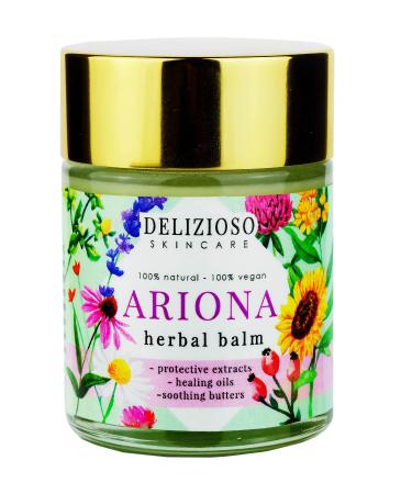 Ariona Skin Soothing Herbal Balm - Dry Skin and Eczema Face & Body - Soothing Emollient Salve