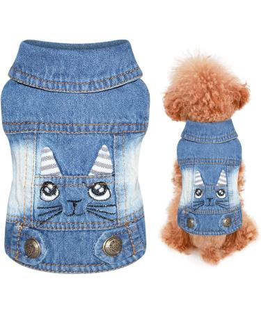 Amaone Chihuahua Dog Coat - Leopard Bowknot - Winter Jacket for Small Dogs - Rosa - One Size - Stylish & Cozy (0207FRBKA-Blue B) - Buy Online on GoSupps.com