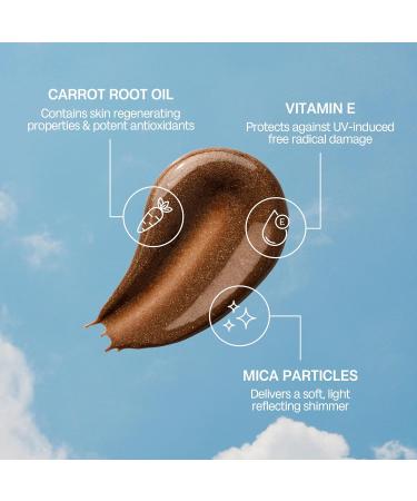 Bali Body Bronze Shimmering Tanning Gel SPF 15 Sun-Kissed Glow with Coconut Scent Carrot Root & Vitamin E Organic Bronzer & Shimmer Sunscreen for Quick Tan Hydration & Even Skin Tone - Buy Online on GoSupps.com