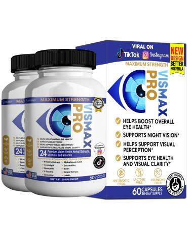 GREENVIFY Vision Pro Max Eye Health Supplement 24 Premium Herbal Extracts Vitamins & Minerals 60 Capsules (2)