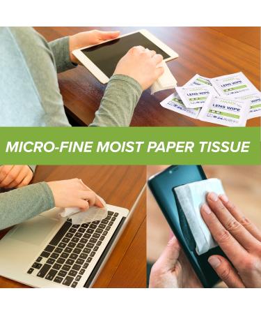 200 Individually Wrapped Glasses Cleaner Wipes for Spectacles, Cameras, Screens & More - Buy Online on GoSupps.com
