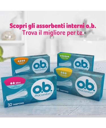 Buy ob ProComfort Mini Tampons - Comfort & Protection | 32 & 96 Pieces Available | International Shipping - Buy Online on GoSupps.com