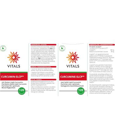 Vital Curcumin SLCP - Vegan 120 Capsules | Optimal Bioavailability & Inflammation Support - Buy Online on GoSupps.com