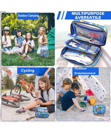 Travel First Aid Kit for Kids & Adults | 143-Piece Emergency Kit for Home Car Camping & Hiking - Buy Online on GoSupps.com