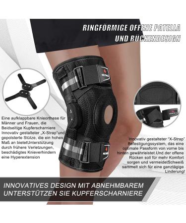 NEENCA Adjustable Knee Brace for Pain Relief | Hinge Support & Side Stabilizers | Arthritis & Joint Pain Relief (4XL) - International Shipping Available - Buy Online on GoSupps.com