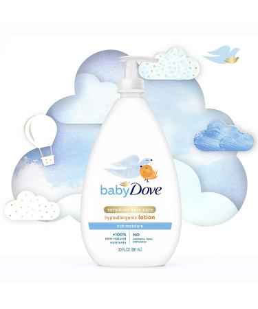 Baby Dove Sensitive Skin Care Body Lotion 20 fl oz - Gentle Moisturizer for Delicate Baby Skin - Buy Online on GoSupps.com