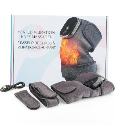3-in-1 Heated Knee Massager & Shoulder Heating Pad with Vibration - Cordless Rechargeable for Stress Relief - 1 Pack - Buy Online on GoSupps.com
