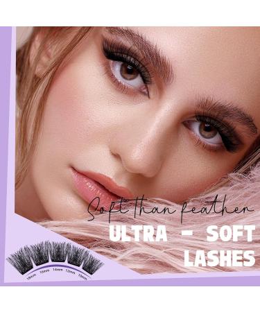 Lash Extension Kit F01 - 144 PCS Ultralight Eyelash Clusters & Tools | DIY Ultra-Soft False Eyelashes 8-18mm - Buy Online on GoSupps.com