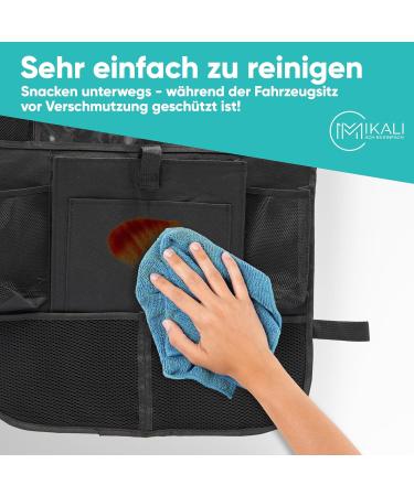 Mikali 2 Set Auto Organizer for Children - Toy & Tablet Storage Up to 12.9 Inches | Baby Travel Gadgets & Vacation Accessories | Black Backseat Saver - Buy Online on GoSupps.com