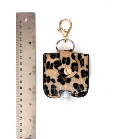 Leopard Print Travel Size Hand Sanitizer Gel Holders in Vegan Leather (Set of 2) - Moss & Rust - Buy Online on GoSupps.com
