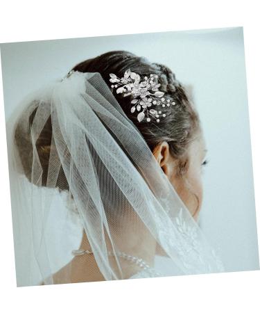 Angoily Bridal Hair Comb Clip Hair Accessories Tiara Wedding Hair Side Comb Flower Rhinestone Hair Comb Flower Hair Comb Wedding Hair Comb Hand Drill Bride Rhinestones Zinc Alloy - Buy Online on GoSupps.com