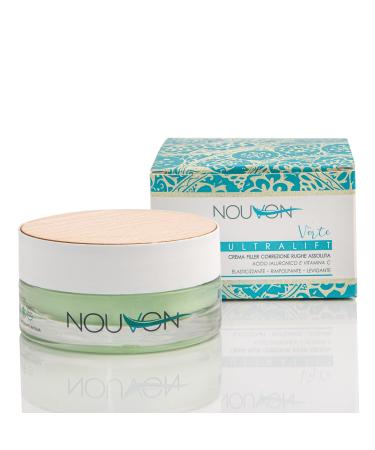 Nouvon - Organic anti-aging wrinkle correction face cream with Hyaluronic Acid Collagen Elastin Vitamin C Q10 | Moisturizing cream Radiant skin l Women and men 50ml