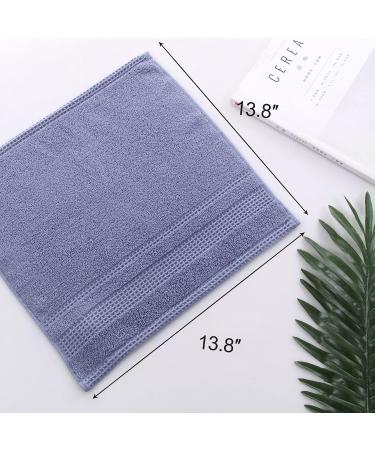 JEFFSUN Colorful Cotton Washcloths 6-Pack | Ultra Soft & Absorbent 13x13 Inch Bathroom Face Cloths - Buy Online on GoSupps.com