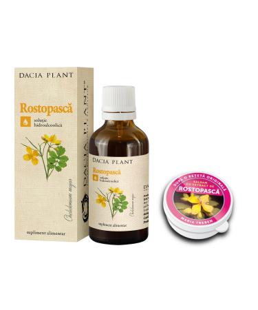 Transvital Celandine tincture 50 ml Cream with extract of celandine powder 30 ml