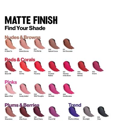 REVLON Super Lustrous The Luscious Mattes Lipstick in Mauve 003 - 0.15 oz - Buy Online on GoSupps.com