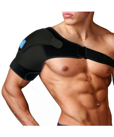 Sixora Shoulder Brace for Men and Women  Adjustable Shoulder Strap Compression Sleeves for Arms Women and Men  Comfortable Breathable Neoprene  Shoulder Injury, AC Joint Pain Relief, Dislocation (Large/X-Large)
