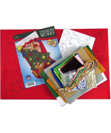 Tobin Decorating Kittens Felt Stocking Kit - Multi | Fun DIY Christmas Craft Kit - Buy Online on GoSupps.com