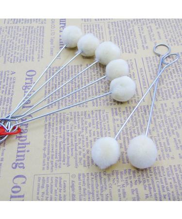 Wool Daubers 50 Pack with Metal Handle for Leather Dyeing - DIY Crafts Tool - Buy Online on GoSupps.com